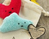 Eco Friendly Bean Bag Plush Custom Trio Waldorf Montessori Play Toys Set