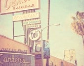 Canters Deli photograph, Los Angeles photography, famous Hollywood, celebrity actor, musician rock stars, LA restaurant, retro travel print