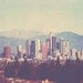 Los Angeles photography, the Big City, downtown skyline California, urban cityscape architecture buildings mountains, i love LA, unisex 8x10