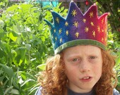 Waldorf Crown Rainbow Brights and stars.
