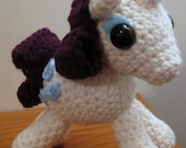 Rarity with Cutie Mark - My Little Pony Friendship is Magic Amigurumi Crocheted MLP Plush Doll