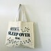 vintage 80s The Official Sleep Over Travel Tote Bag