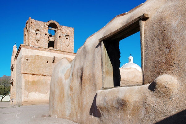 Arizona Photograph, Spanish Mission, Church Art, 8x12