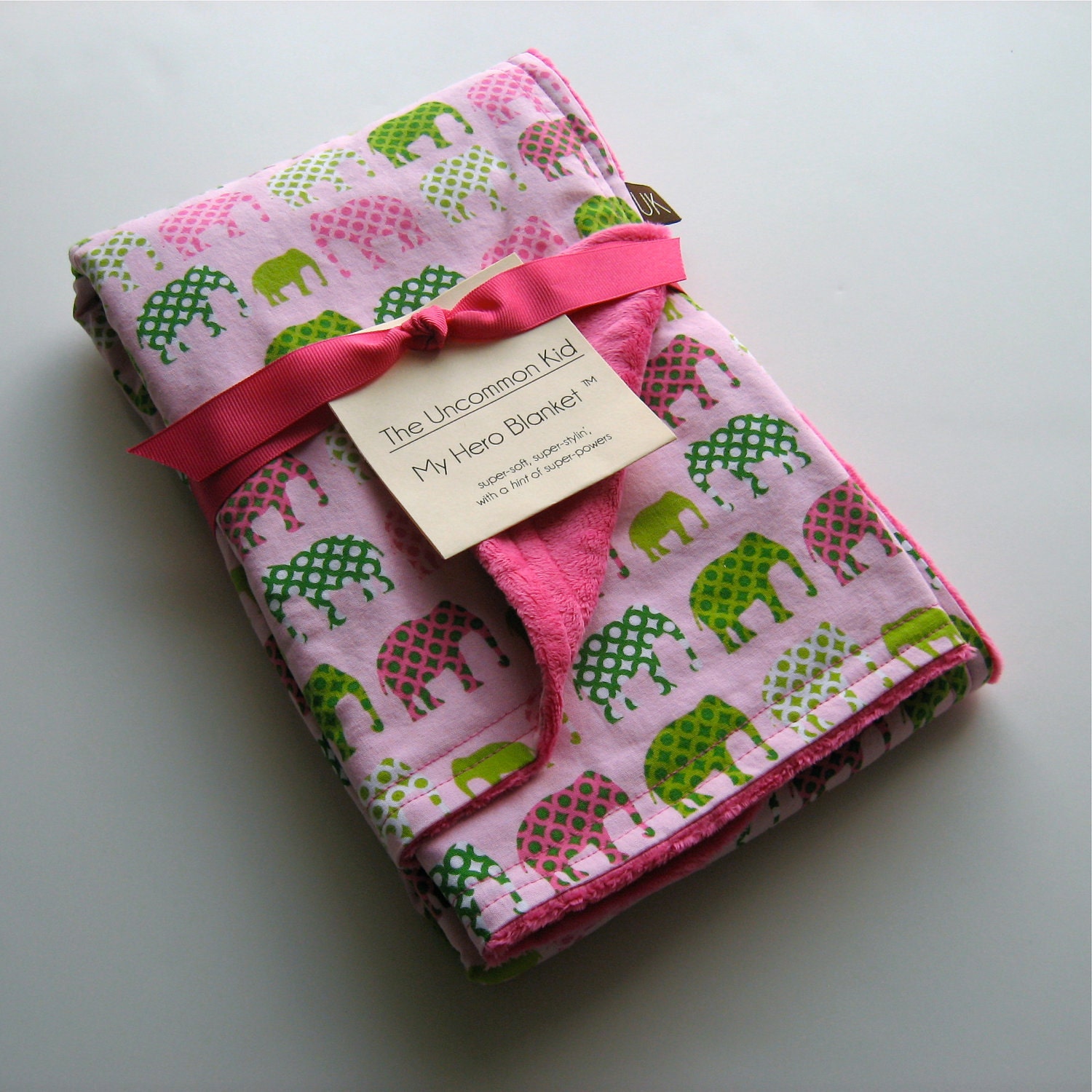 Luxe Baby Blanket in Pink Urban Circus