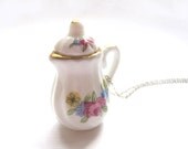 Spring Time Teapot Necklace