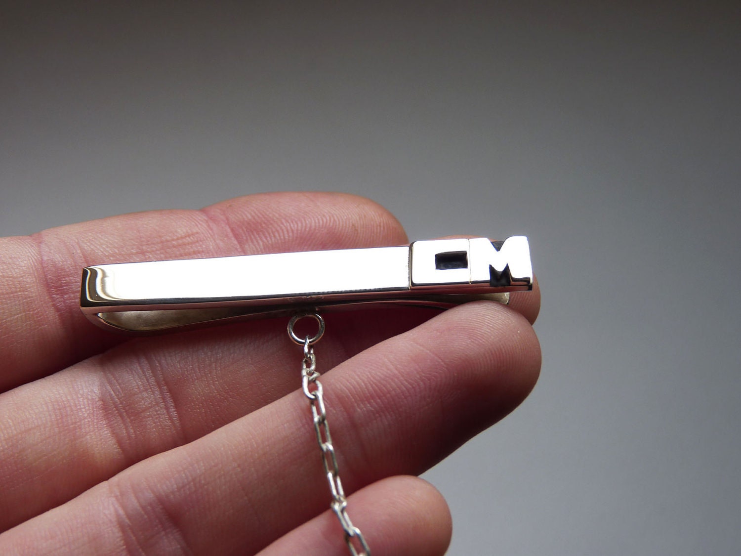 Personalized Tie Clip Sterling Silver, For Him,  Gifts for Men, Wedding Gifts, Gift for graduations, Father's Day, Anniversary, Custom order