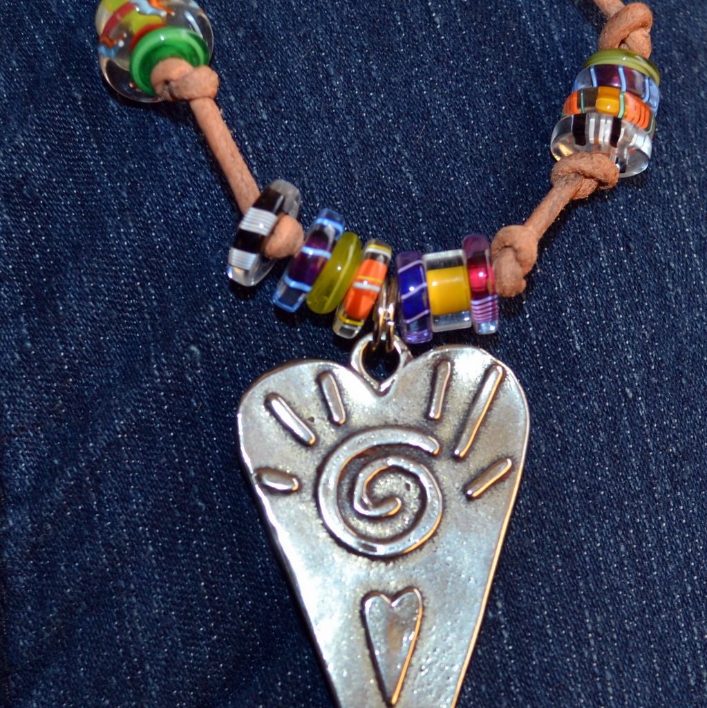 Bronze Heart Photo Pendant