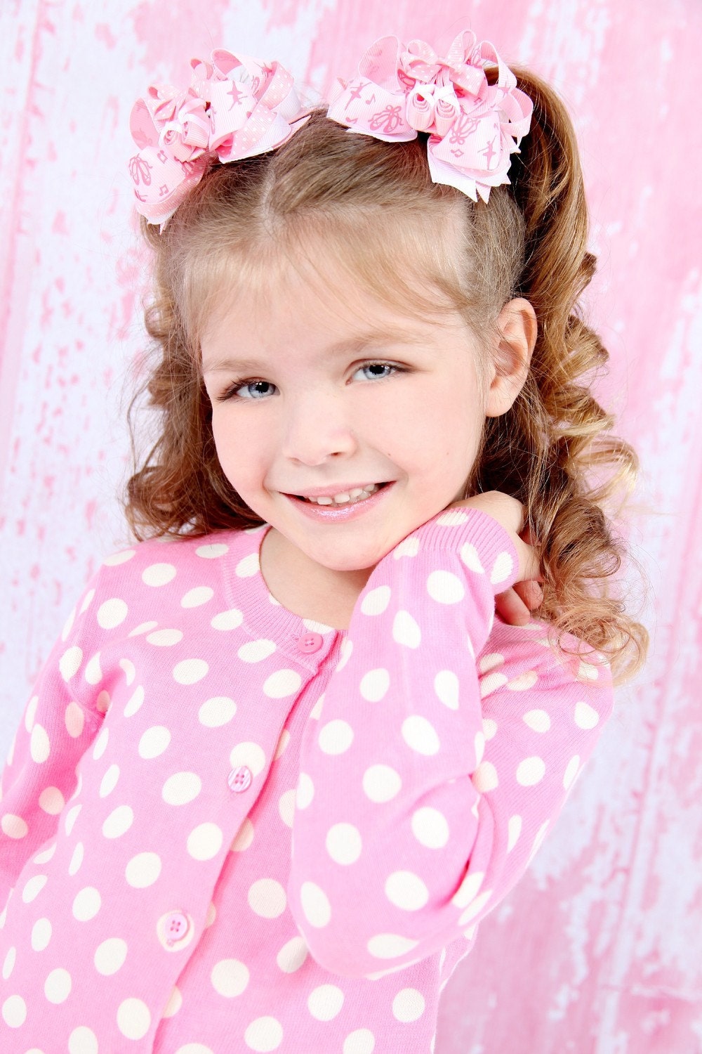 Boutique Mini Prima Ballerina 4pc. Hairbow and Clippie Set