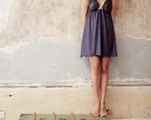 Lingerie Nightgown - Marine Navy Organic cotton sleepwear