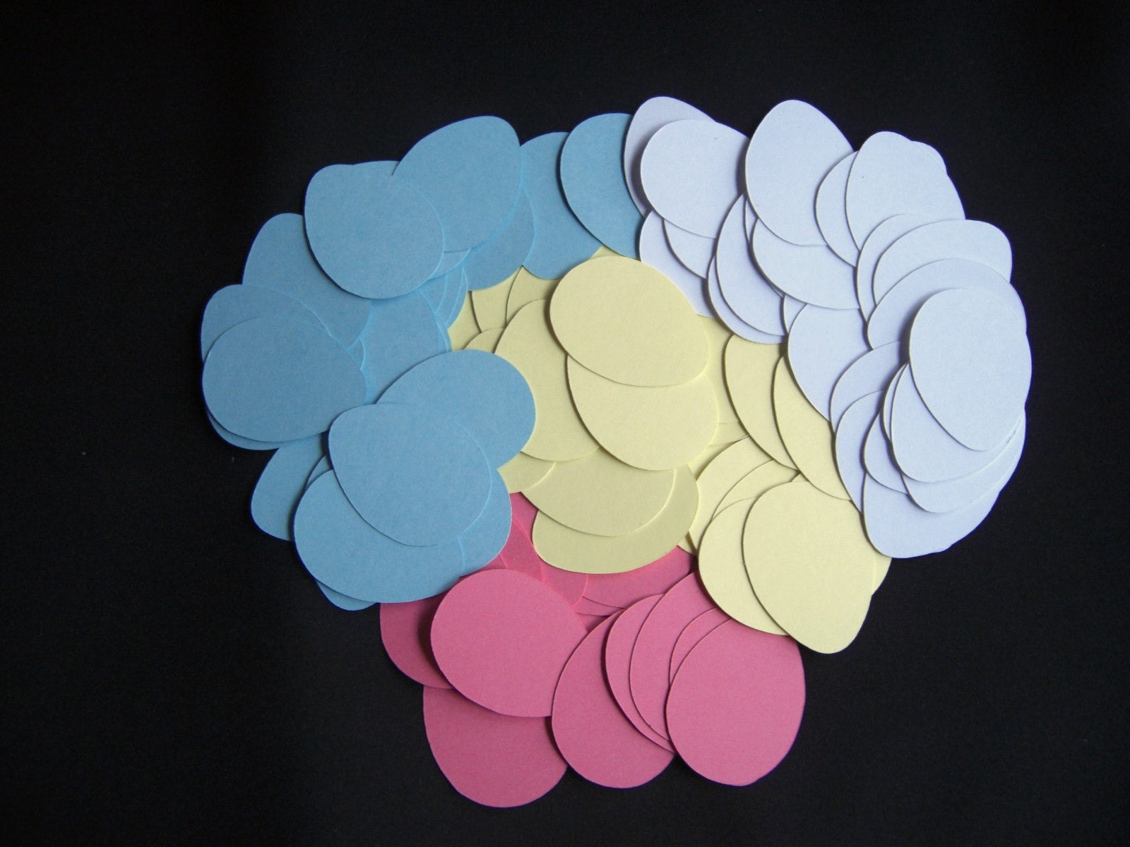 Easter Egg Die Cuts 100 Count - Blue, Pink, Yellow, White Il_170x135