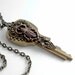 Filigree Egyptian Scarab Key Necklace Handmade Jewelry Key Pendant - Recycled Eco Friendly