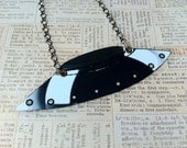 UFO Space Ship Pendant, Sci Fi Statement Necklace, Outer Space Travel, Galaxy, Aliens, Science Fiction, Final Frontier