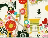 Alexander Henry Sew Now Sew Wow Fabric New 100% Cotton Quilting Sewing Notions Pattern Scissors Push Pin Thread Needle