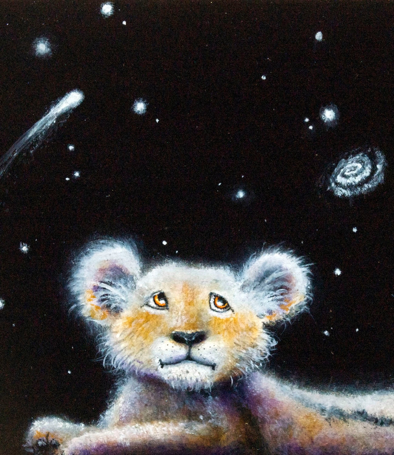 Lion Cub-    8" x 10" Art Print