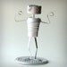 The Beach is that Way - robot assemblage - ooak recycled art recycled art assemblage