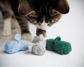 eco friendly mice catnip toys ( set of three)