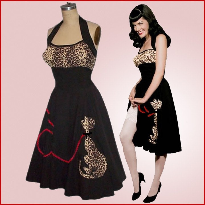 Swing'n Leopard Kitty Halter Dress...
