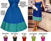 Timeless Color Blocked Cool Cotton Dress...