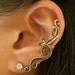Bronze French Twist Ear Cuff