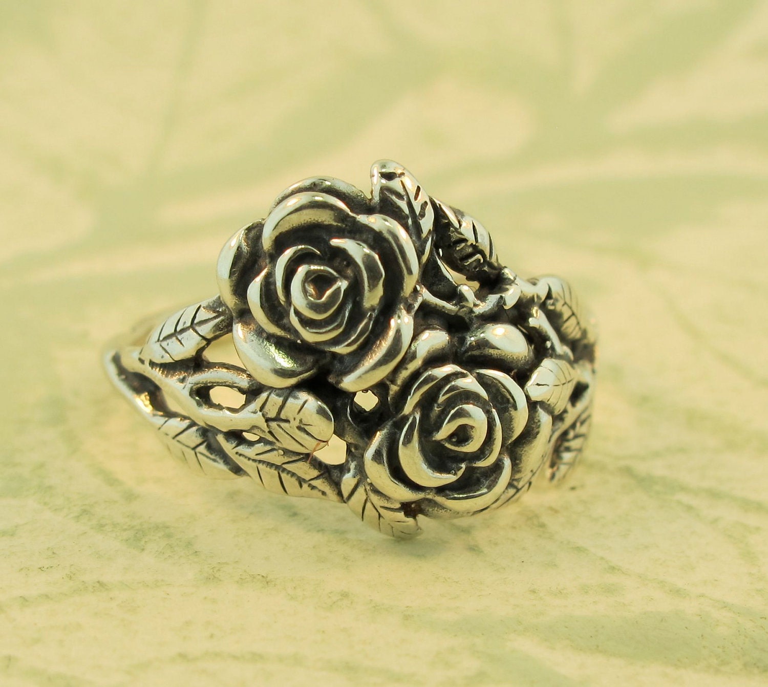 Silver Rose Ring