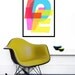 Typography poster print retro helvetica graphic design kitchen art office - United Colours of Love - 50x70 cm