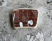 Large Brown Beach Pottery Elephant