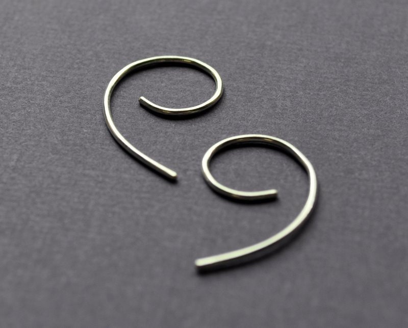Earrings. Punctuation Collection. Commas. Apostrophe. Spelling, Word, Geek Style Modern Simple Sterling Silver. By Epheriell on Etsy.