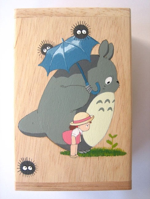 My Neighbor Totoro Hand Paint wood Box Studio Ghibli 13