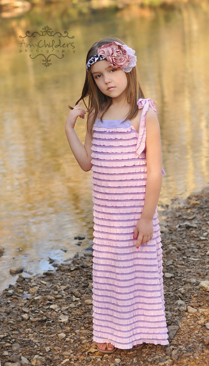 Lavender Blush Ruffle Maxi 7 colors available