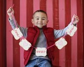 Valentine Decoration "love SWEET love" Banner Il_170x135