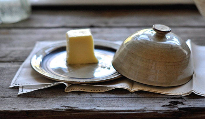 RESERVED - Rustic Butter Dish - Wedding Registry