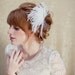 Bridal Feather Fascinator, birdcage veil, bridal headpiece, wedding headpiece, Zoey Ships in 1 Month