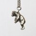 Little Bear Necklace in Solid White Bronze