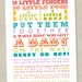 Rainbow Baby Shower Invitation - colorful words, gender neutral, coed (Printable Digital File OR Printed Cards)