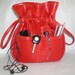Ahead of it's Time ....RESERVED For C.... Red Vinyl Handbag