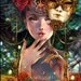 Brief Glimpse. Masquerade art print steampunk venetian fairy mask