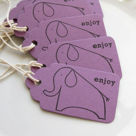 Baby Shower Tags Elephant - Set of 8 - Baby Shower Favor Tags Birthday Party Gift Tags Elephant Baby Shower Il_570xn