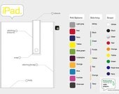 iPad case: Customize - choose your own colours - wool felt