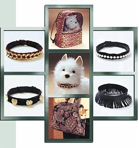 PET CARRIER Sewing Pattern - Dog Cat Pets Carriers Collar - OOP