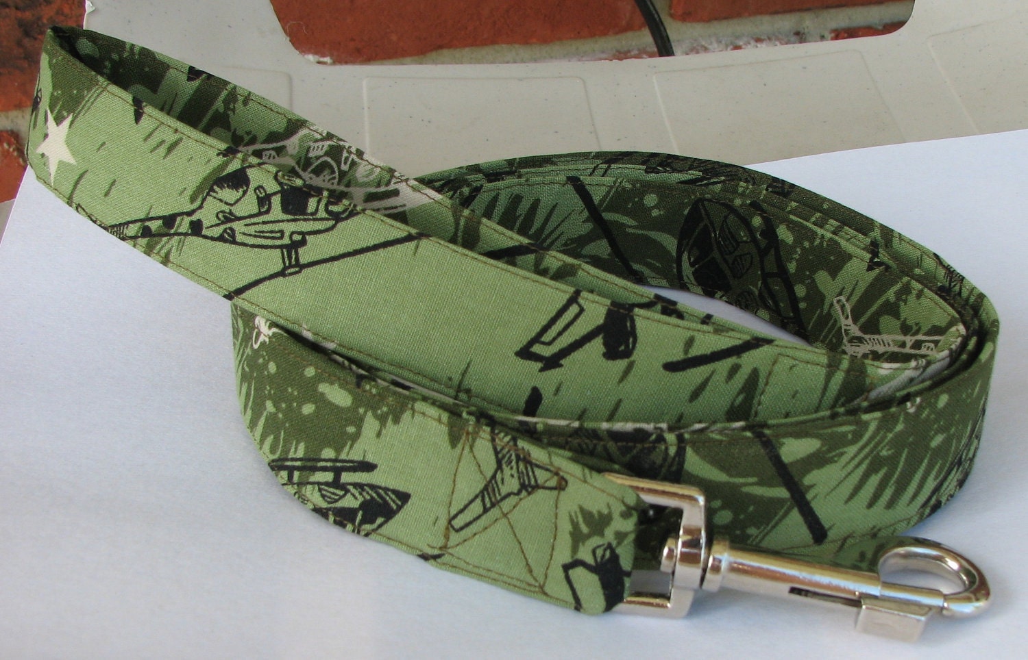 Dog Leash Camoflauge Green
