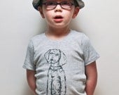 Eco Oat- Dog Thread Drawing Tee- Toddler (3,4, 6, 8, 10)
