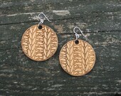 Bamboo Knitting Earrings