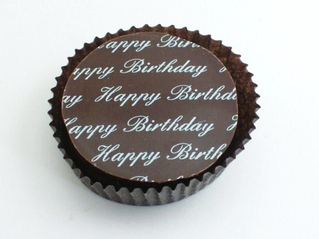 1 Dozen GOLD HAPPY BIRTHDAY Designer Chocolate Covered Oreos