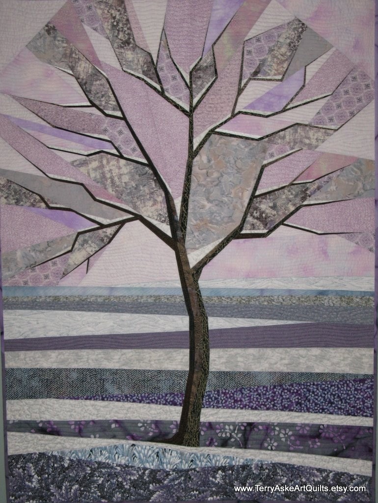 Art Quilt - "Frosty Winter Morning"