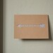 Silver Arrow Note Card - Glitter Paper Cut Card