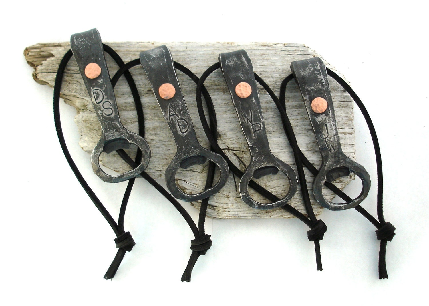 Groomsmen Gifts- Set of 5 Forged Bottle Opener- Personalized