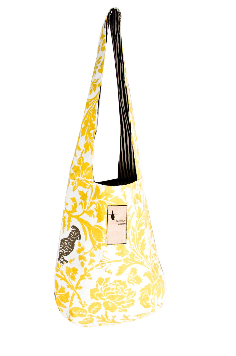 Flipped Bird reversible sling bag, two looks in one, super cute, HAPPY, FUN, FLIPPED