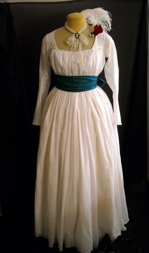 Chemise Gown 18th Century Dress Marie Antoinette Size MEDIUM, custom