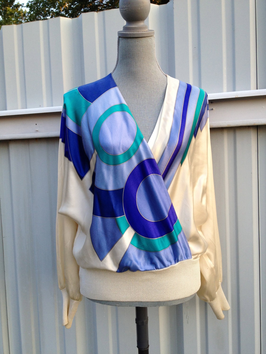 Designer Silk Adrianna Papill Ladies batwing Blouse