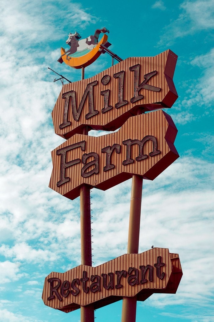 Milk Farm, 8x10 Metallic Print, Matted to 11x14, Edition of 50